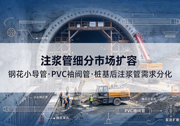大理注浆管细分市场扩容，隧道钢花小导管、PVC 袖阀管、桩基后注浆管需求分化